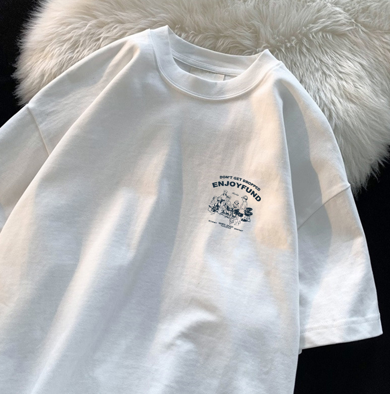 Loose Pure Cotton Half Sleeve  - Summer Clothing Brands 评论和价格