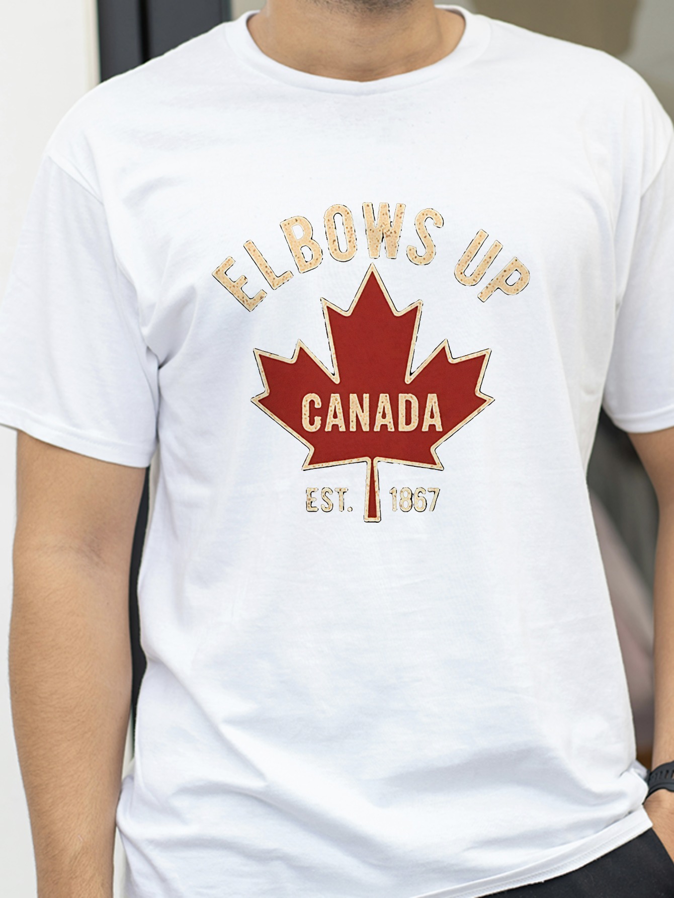 Elbows Up Canada T-shirt for M - Summer Clothing Women Canada 评论和价格