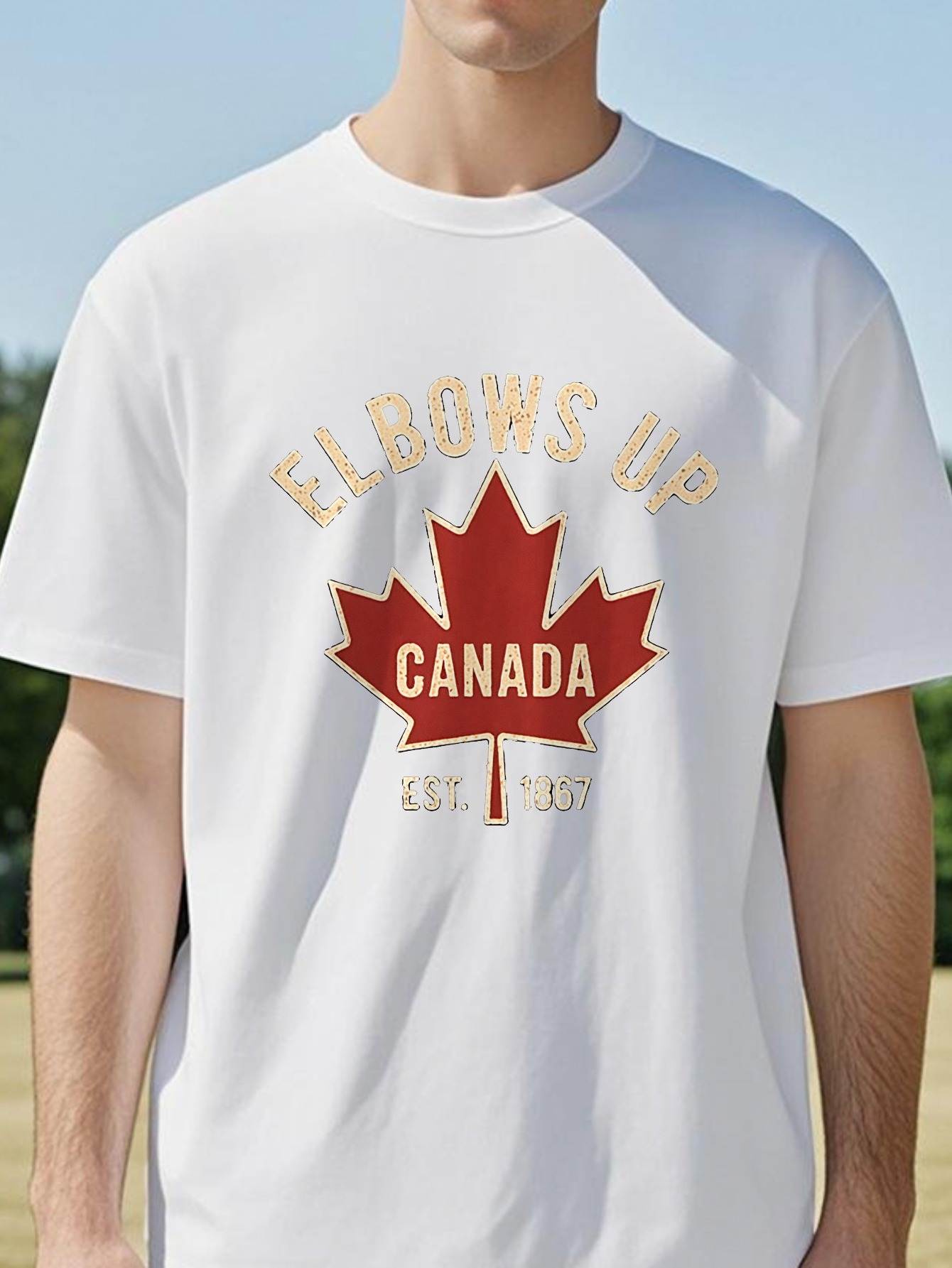Elbows Up Canada T-shirt for M - Summer Clothing Women Canada 评论和价格