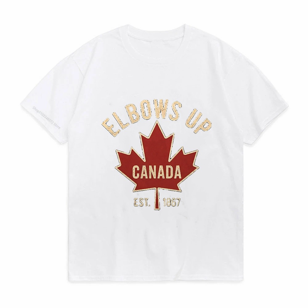 Elbows Up Canada T-shirt for M - Summer Clothing Women Canada 评论和价格